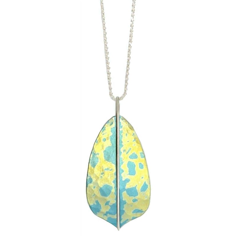 Ti2 Titanium Shield Pendant - Yellow