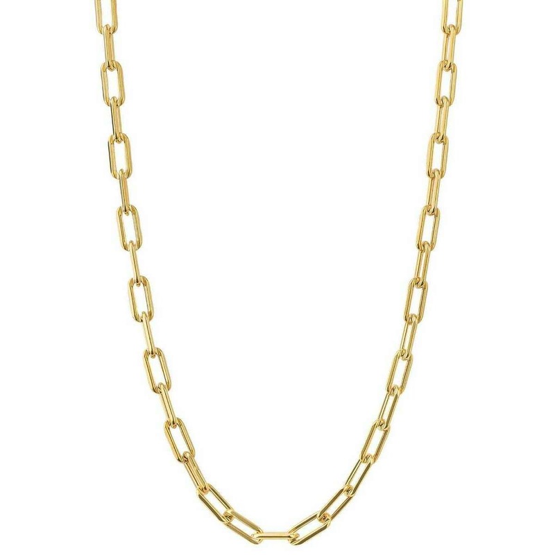 Beginnings Open Link Charm Carrier Necklace - Gold