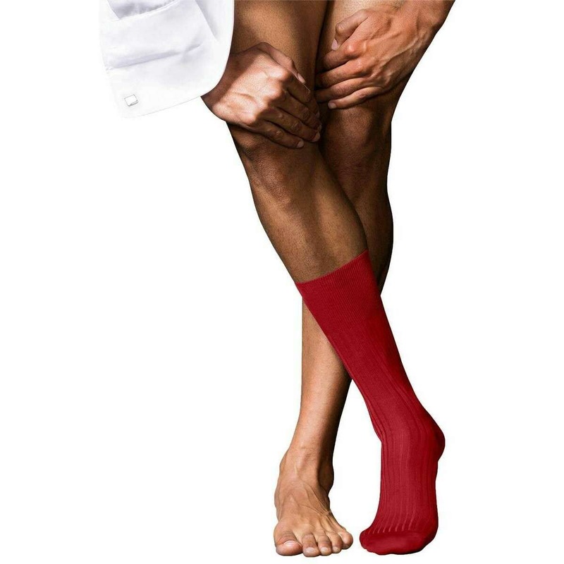 Falke No 10 Pure Fil dcosse Socks - Cardinal Red