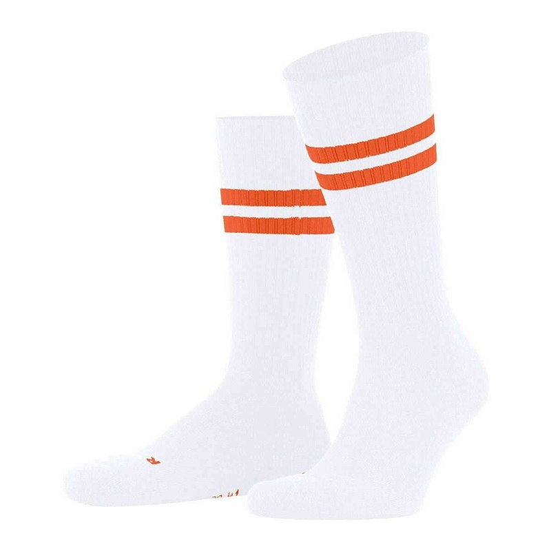 Falke Dynamic Socks - White/Hibiscus Orange