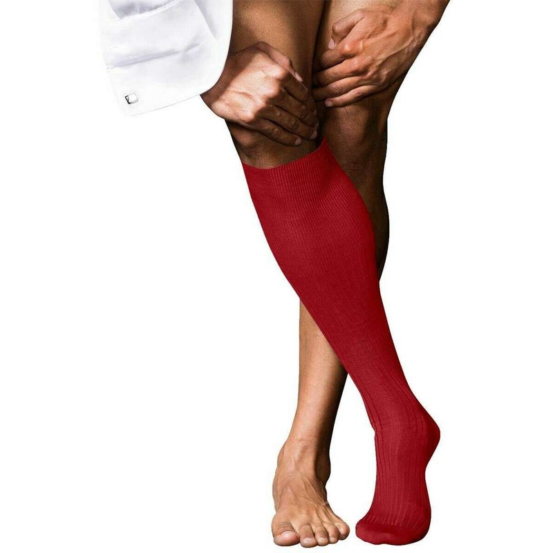 Falke No 10 Pure Fil dcosse Knee High Socks - Cardinal Red