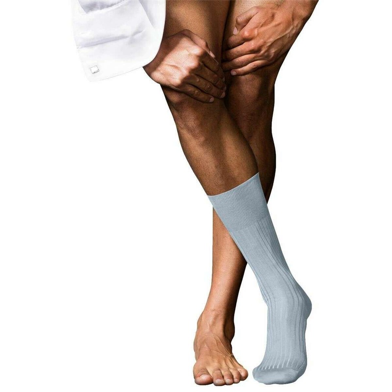 Falke No 10 Pure Fil dcosse Socks - Light Blue