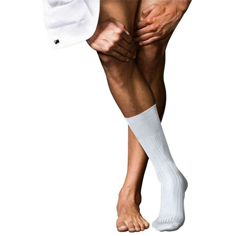 Falke No 10 Pure Fil dcosse Socks - White
