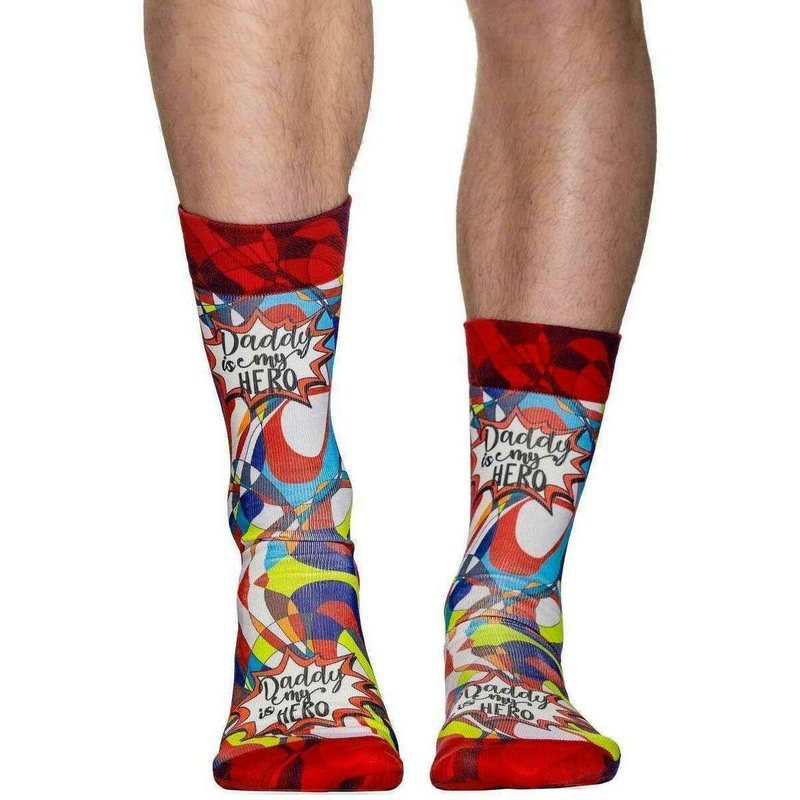 Wigglesteps Hero Dad Socks - Red/Blue