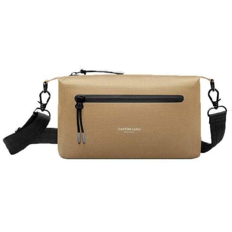 Gaston Luga Lightweight DuoSeal Crossbody Bag - Latte Beige