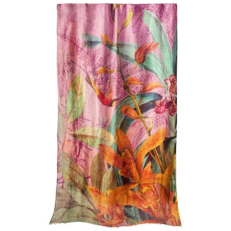 Powder Botany Bliss Cotton Linen Scarf - Lavender Purple