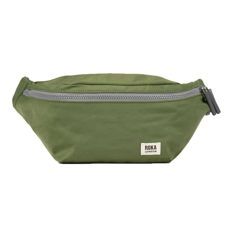 Roka Jubilee Medium Recycled Nylon Sling Bag - Avocado Green