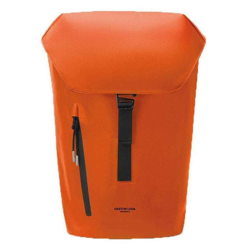 Gaston Luga Lightweight DuoSeal 14" Flap Backpack - Orange Flame