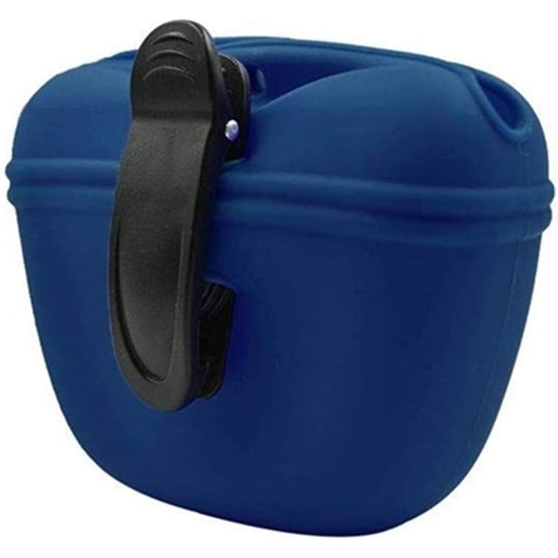 Silicone Dog Treat Pouch-Small Training Bag-Portable Dog Treat Bag for Leash with Magnetic Closure and Waist Clip[Us Design Patent]