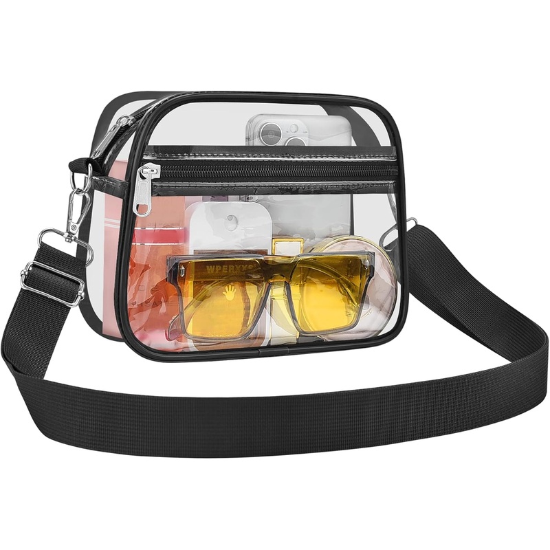 USPECLARE Clear Bag for Stadium Events Clear Purse for Women and Men for Sports Events Concerts Festivals