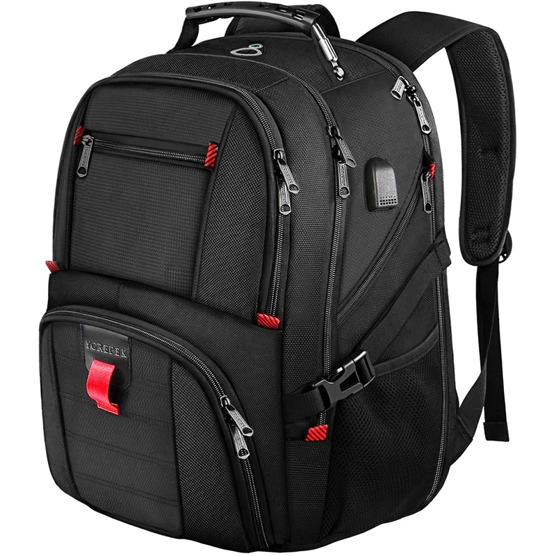 50L Business Laptop Backpacks with USB Charging Port Fits 17 Inch Computer