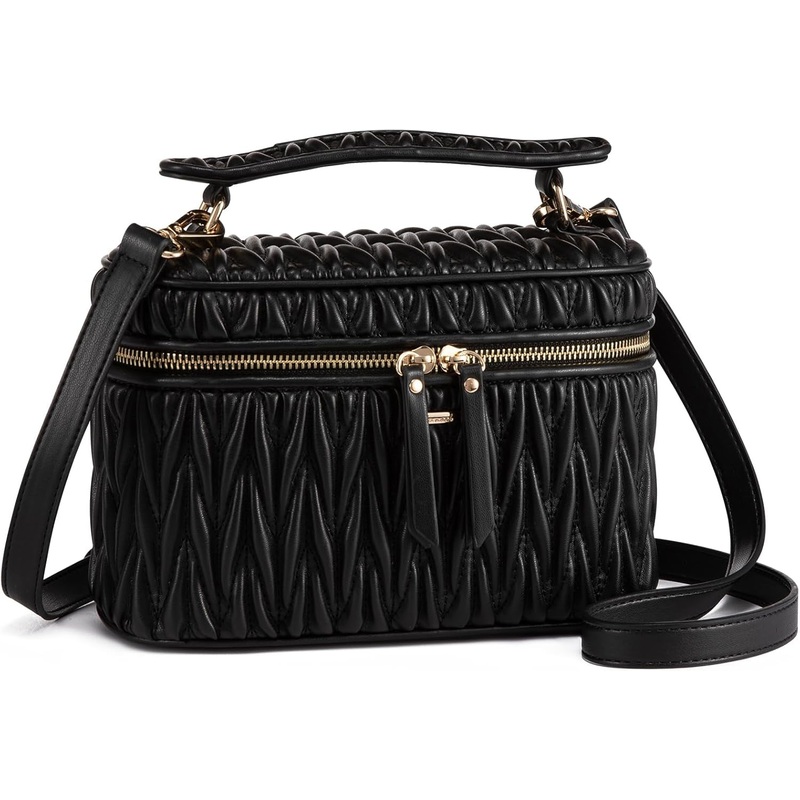 LOVEVOOK Crossbody Bags for Women, Quilted Crossbody Purses for Women, Small Shoulder Handbags for Daily, Work, Travel, Gifts