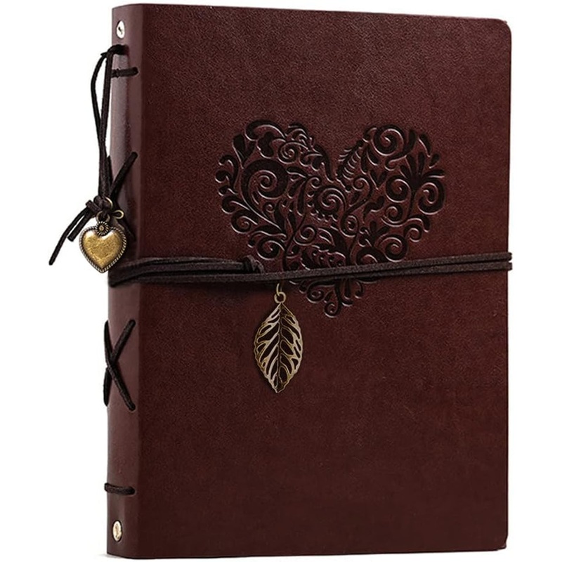 Photo Album 4X6 160 Photos, Leather Photo Albums with Writing Space with 30 Writing Paper, Travel Family Wedding Kids Graduation Ultrasound Baby Picture Album Scrapbook Photo Album