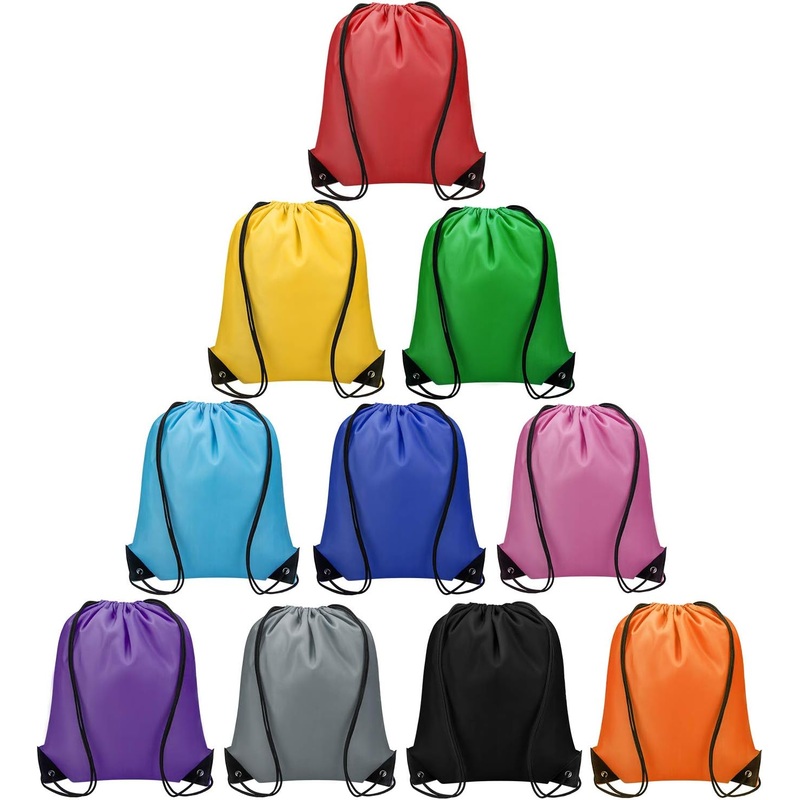 Vorspack Drawstring Backpack 10 Pieces for Party Gym Sport Trip