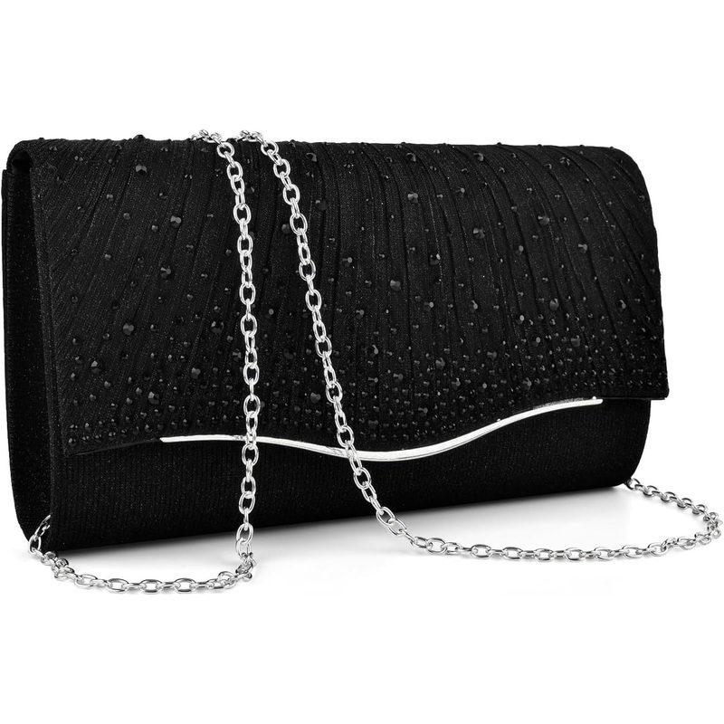 Wedding Clutch Bags for Women Suede Evening Bags Shoulder Envelope Handbags