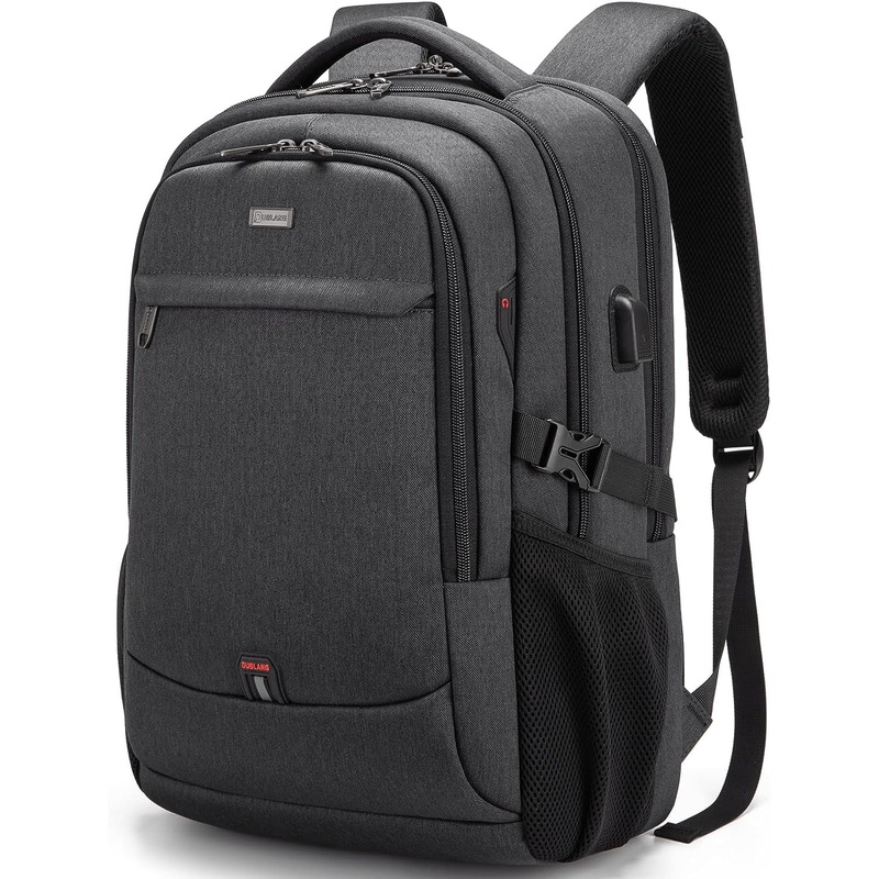 17 Inch Laptop Backpack for Travel with USB Port College Backpack, Black