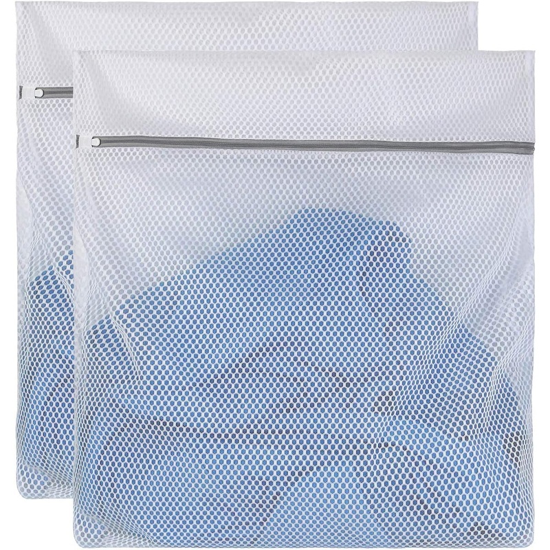 2-Pack Honeycomb Mesh Laundry Bags, Travel Storage Organize Bag