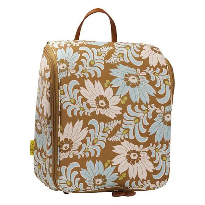 Amy Butler Hanging Toiletry Bag - Chocolate  Fern
