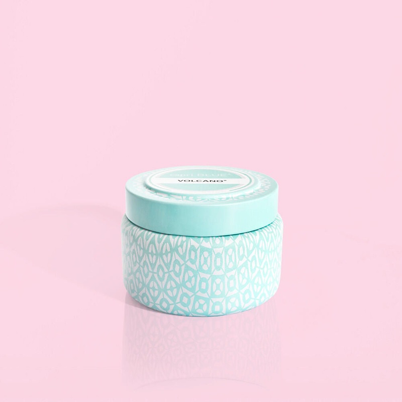Capri Blue Volcano Aqua Printed Travel Tin, 8.5 oz - Aqua