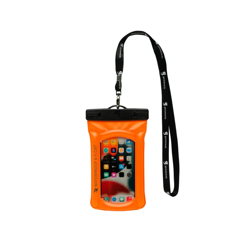 Geckobrands Float Phone Dry Bag - Neon Orange