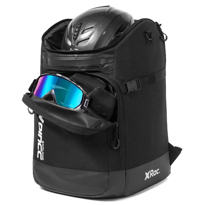 RAVOINCC Ski Boot Backpack 50L with Waterproof Exterior Stores Gear for Helmet, Goggles & Accessories