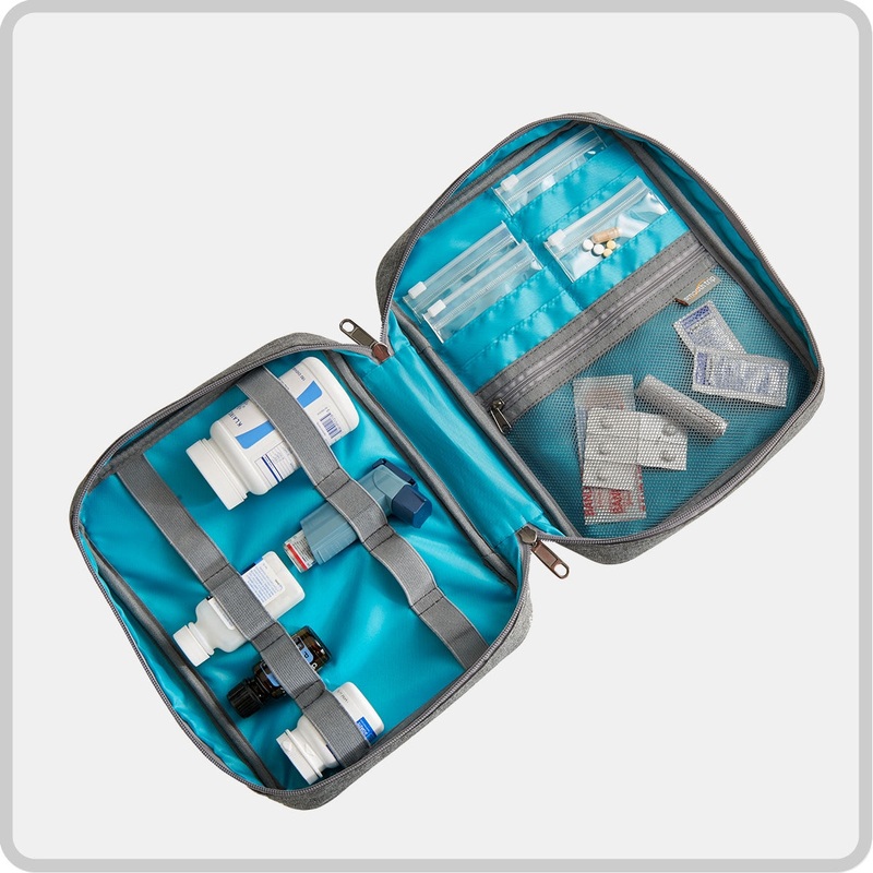 Talus Smooth Trip SafeGuard Medication Organizer - Grey