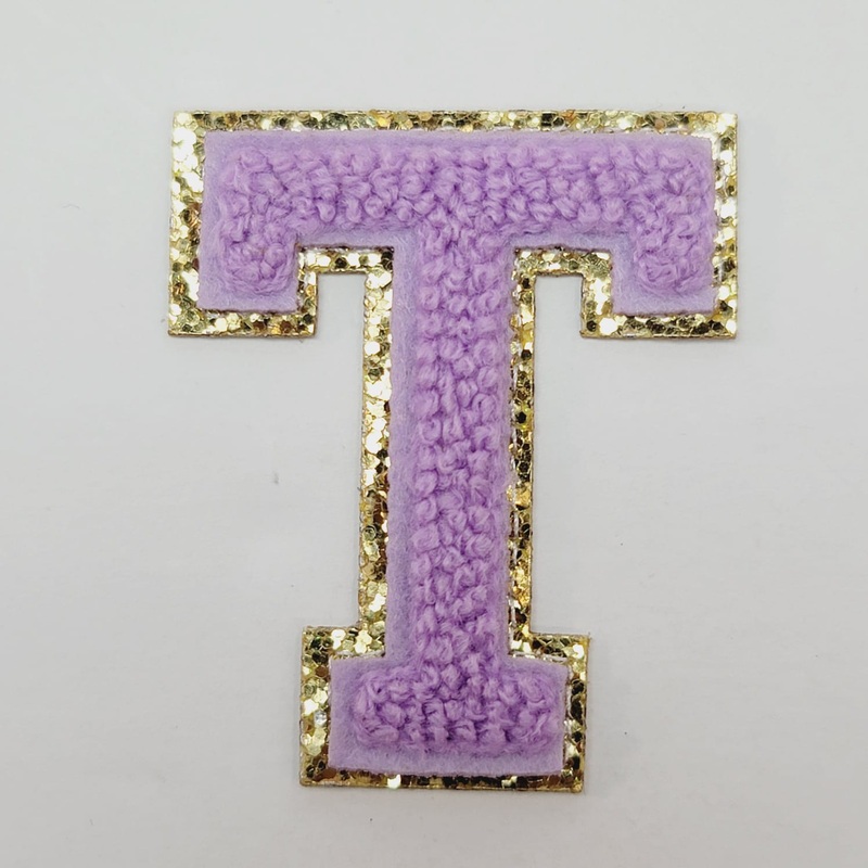 Varsity Letter Patch T - Lavender
