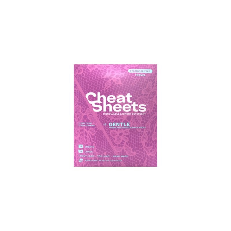Cheat Sheets Eco-Friendly Laundry Detergent Sheets- Gentle Sea Spray