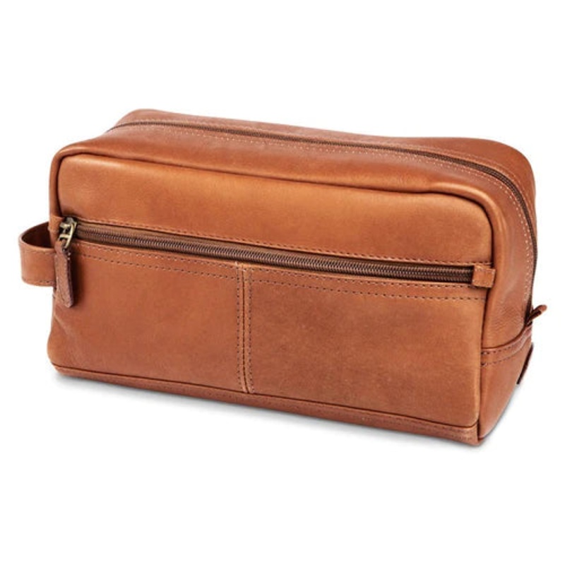 Dorado Vaqueta Leather Zip Shave Kit - Tan