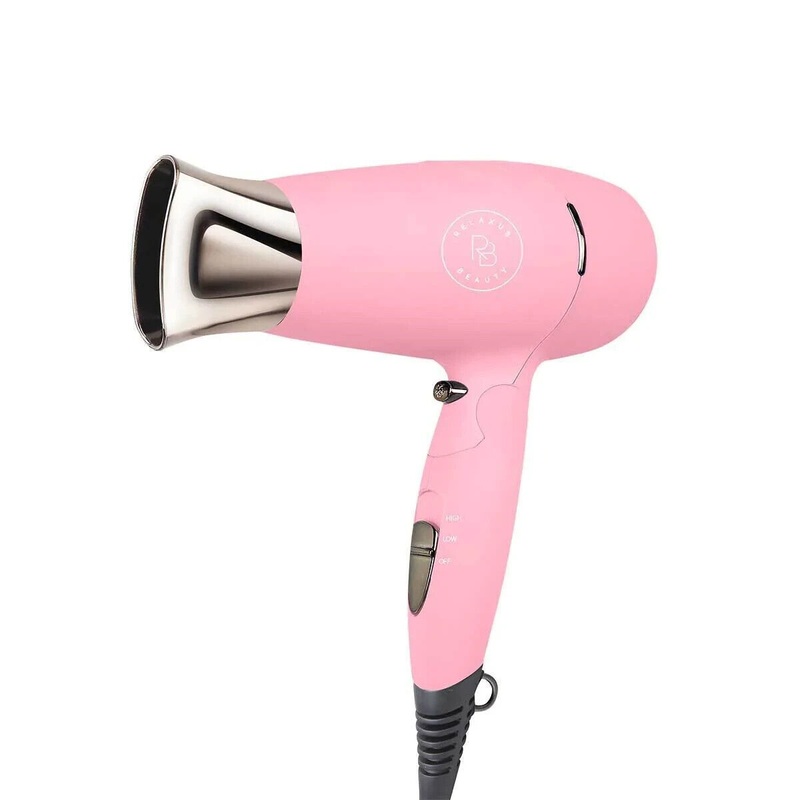Dry2Go Travel Blow Dryer - Dual Voltage for Int'l Travel - Light Pink