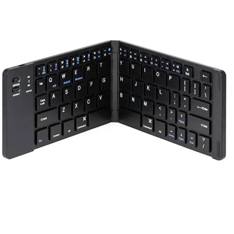FashionIt Folding Portable Wireless Keyboard - Matte Black