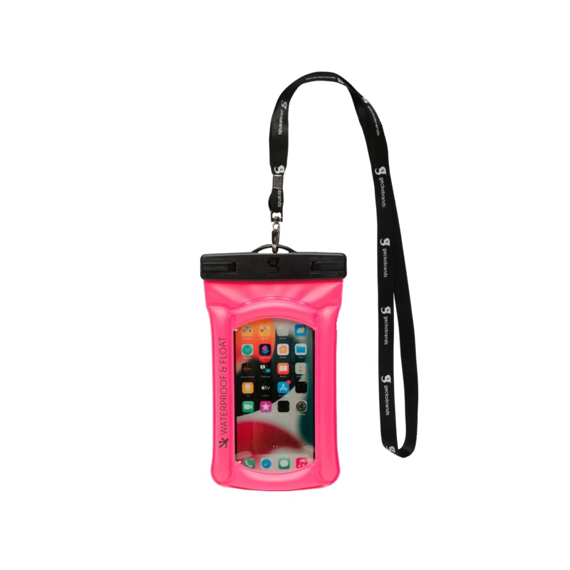 Geckobrands Float Phone Dry Bag - Neon Pink