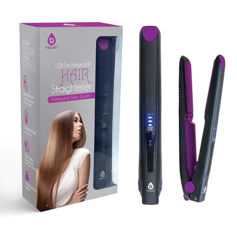 Pursonic USB Rechargeable Hair Straightener