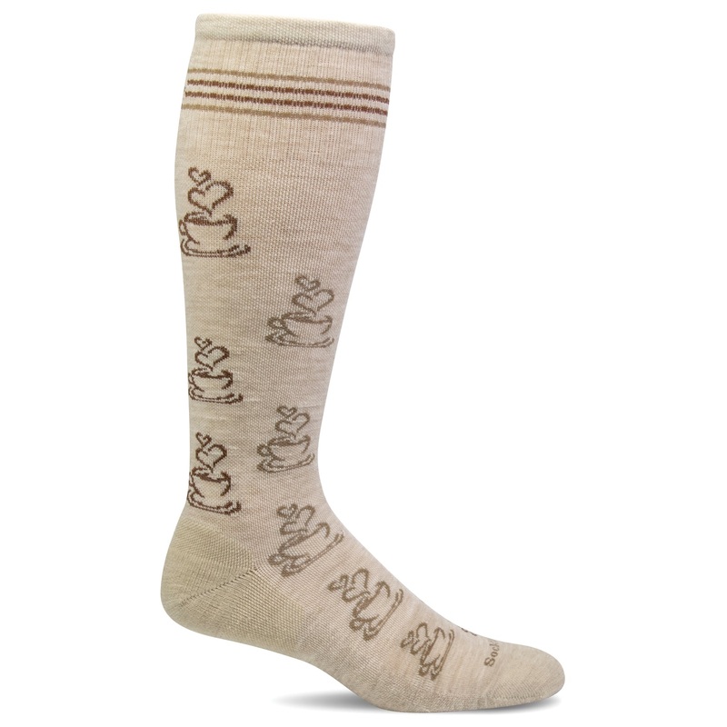 Sockwell Women's Caffeinated  Moderate Graduated Compression Socks M/L - Barley