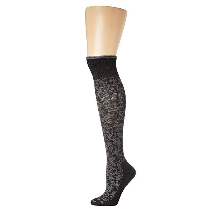 Sockwell Women's Damask Moderate Compression Socks M/L-  Black