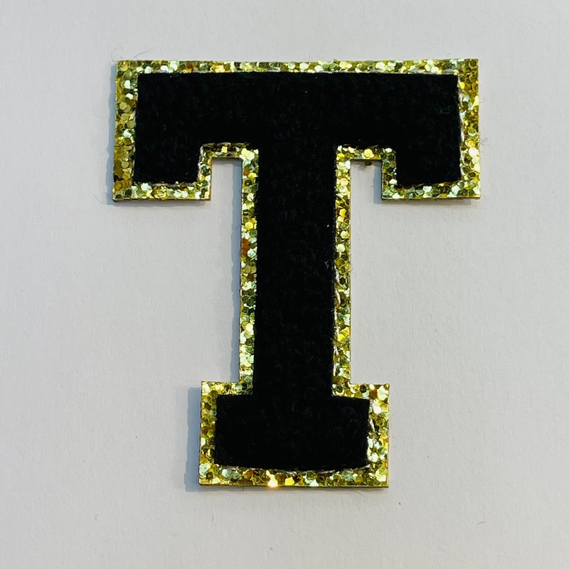 Varsity Letter Patch T - Black