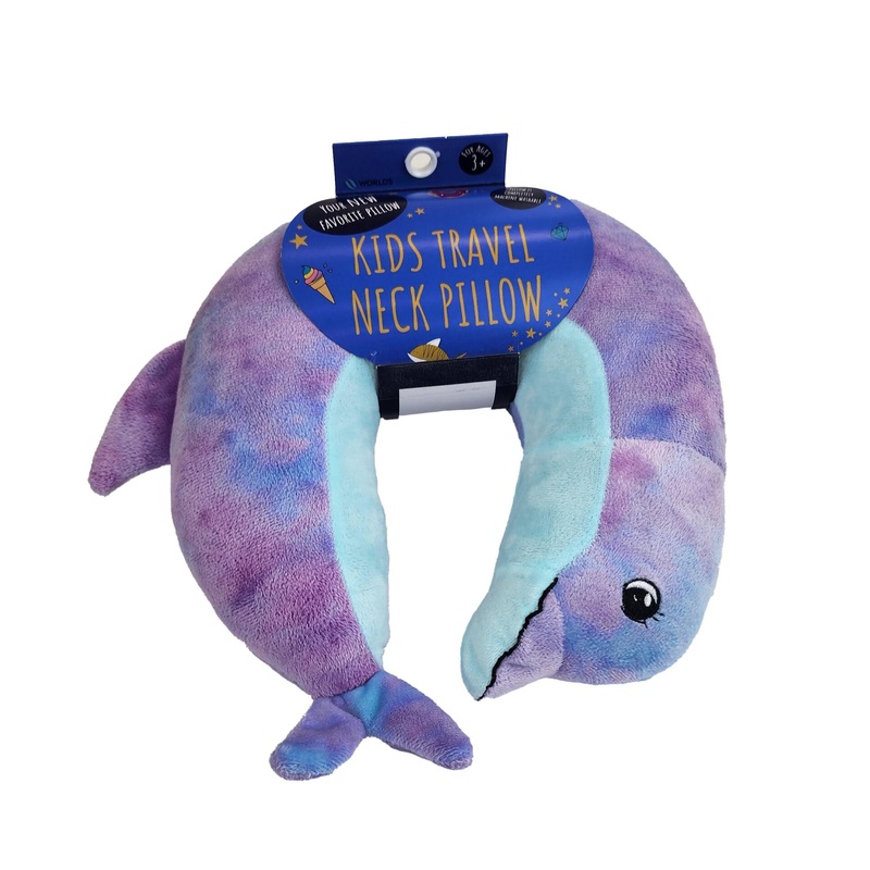 Wolf Essentials Kids Neck Pillow - Flippie the Dolphin