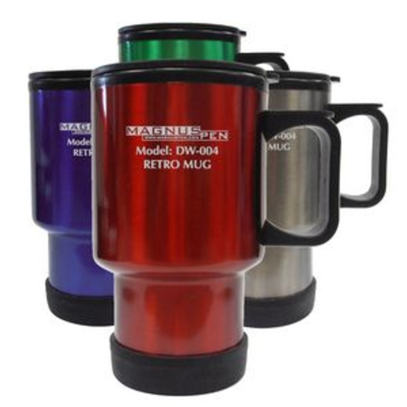 14 Oz. Stainless Steel Retro Mug (3-5 Days)