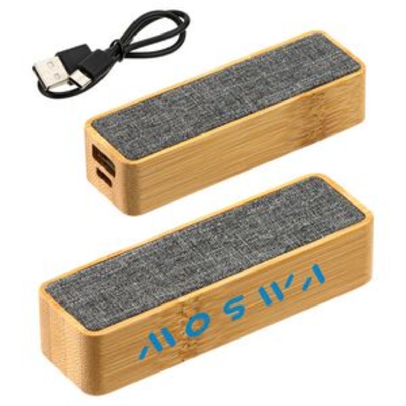 FSC Bamboo/RPET 2000mAh Mini Power Bank