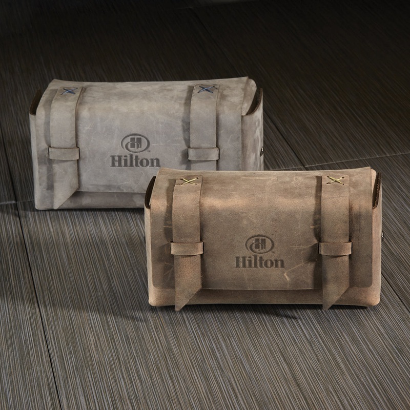 BAXTER Leather Dopp Kit Bag