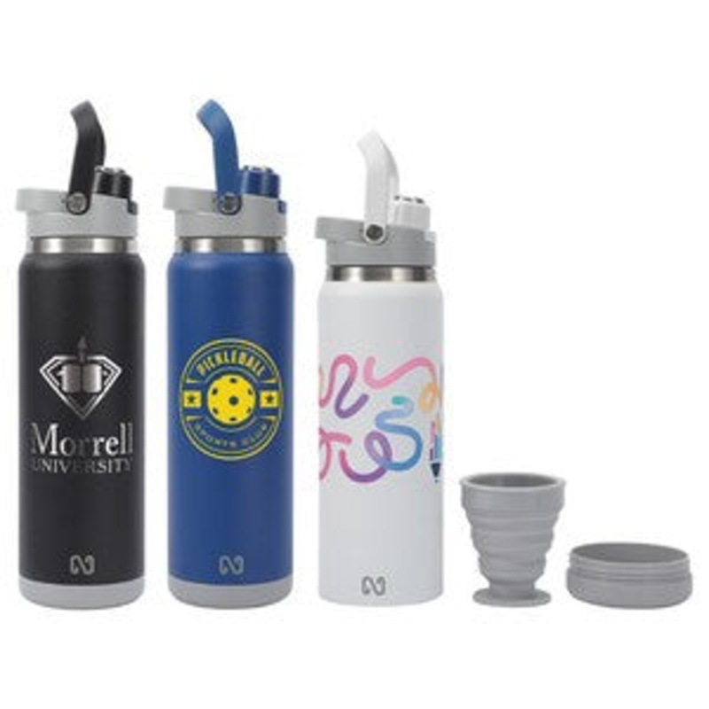 NAYAD Crusade 28 oz Stainless Steel Double-Wall Bottle with Hidden Cup