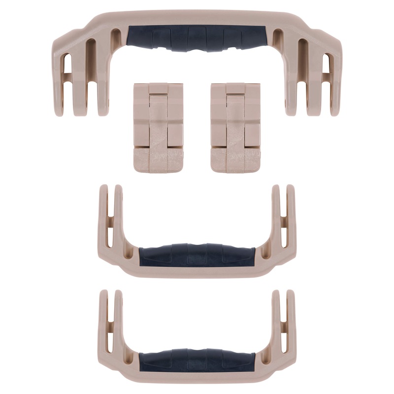Pelican 1440 Replacement Handles & Latches, Desert Tan (Set of 3 Handles, 2 Latches)