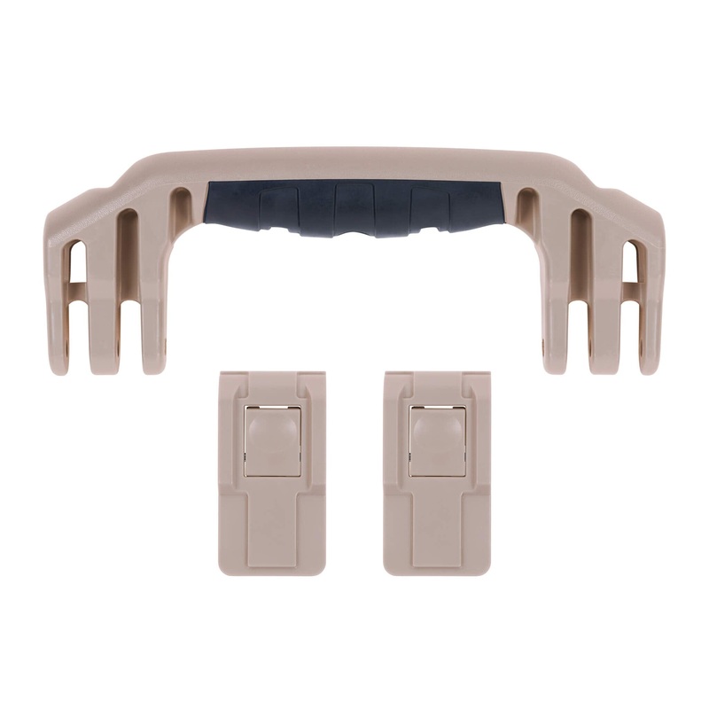 Pelican 1450 Replacement Handle & Latches, Desert Tan (Set of 1 Handle, 2 Push-Button Latches)