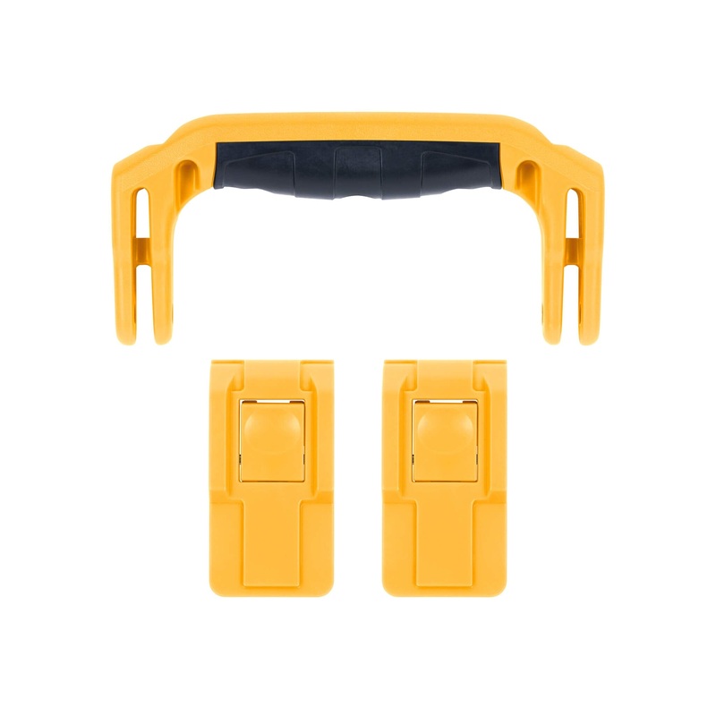 Pelican 1485 Air Replacement Handle & Latches, Yellow (Set of 1 Handle, 2 Latches)