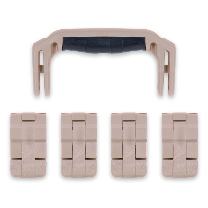 Pelican 1495 Replacement Handle & Latches, Desert Tan (Set of 1 Handle, 4 Latches)