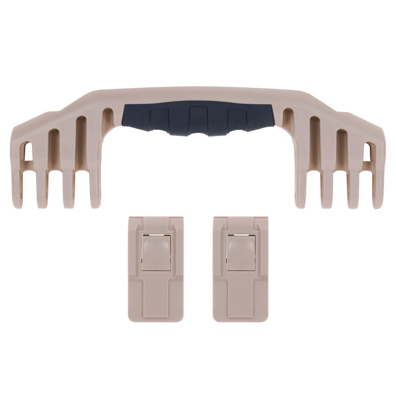 Pelican 1550 Replacement Handle & Latches, Desert Tan (Set of 1 Handle, 2 Push-Button Latches)