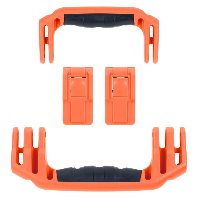 Pelican 1556 Air Replacement Handles & Latches, Orange (Set of 2 Handles, 2 Latches)
