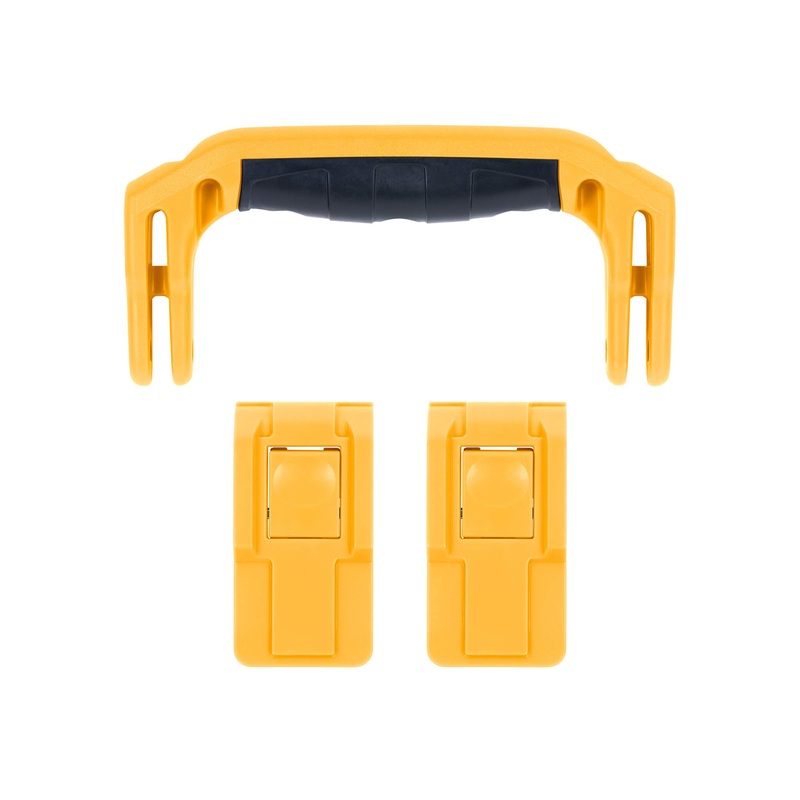 Pelican 1557 Air Replacement Handle & Latches, Yellow (Set of 1 Handle, 2 Latches)