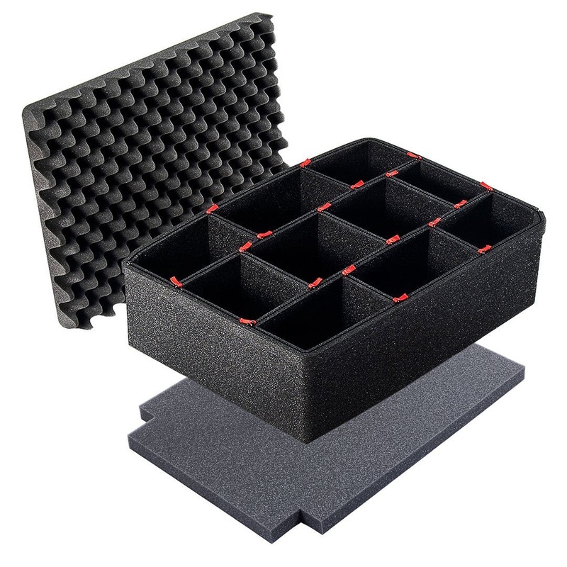 Pelican 1560 TrekPak Kit, Customizable Padded Divider System
