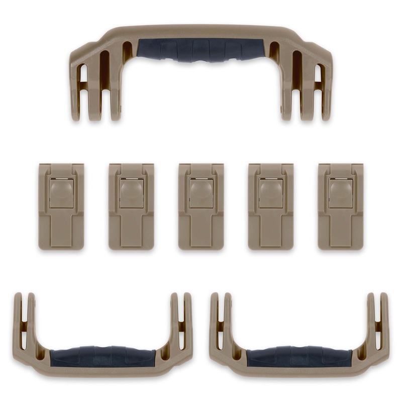 Pelican 1595 Air Replacement Handles & Latches Set - Dark Desert Dirt